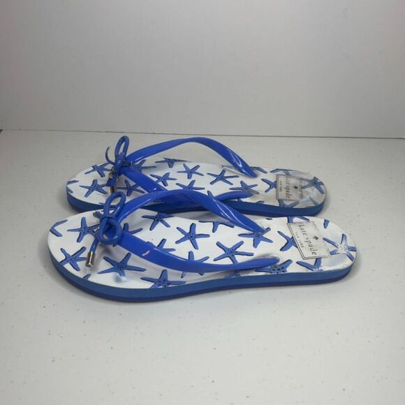 Kate Spade New York Nova Starfish Charm Flip Flop Sandals Womens Designer - Picture 2 of 8